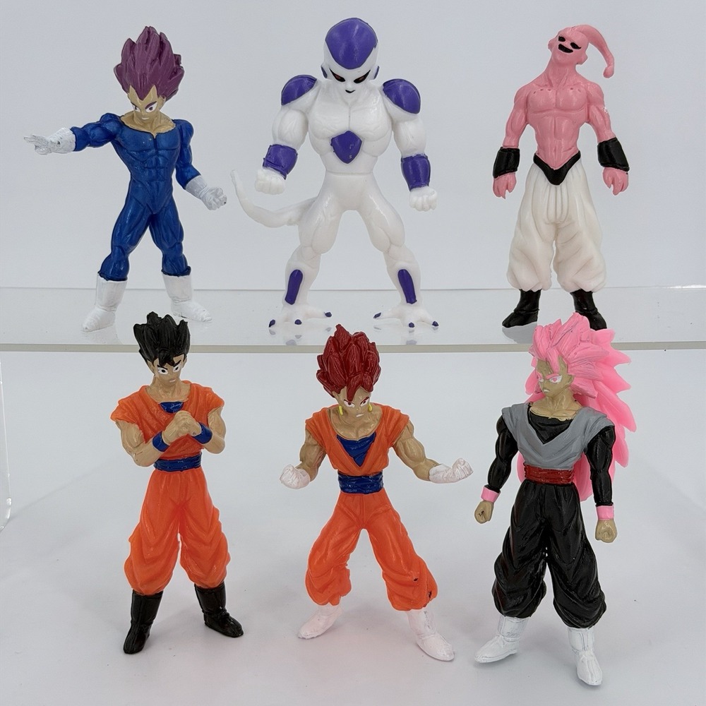 Rare Dragon Ball Z Mexican Bootleg Figures Vintage Super Saiyan Frieza Lot Of 6